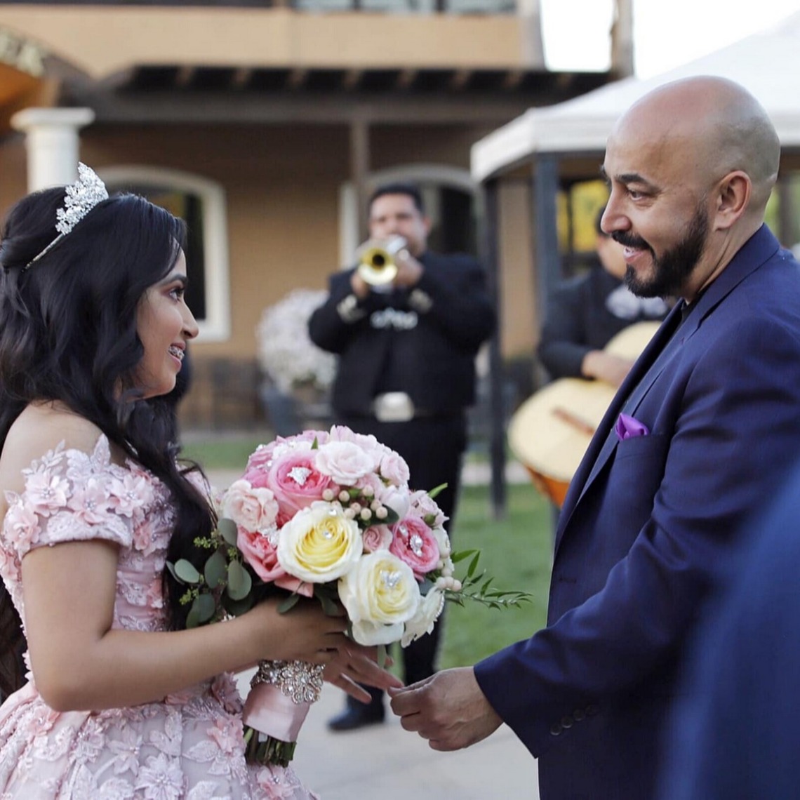 Lupillo Rivera and his daughter, Lupita in GLAUDI XV
