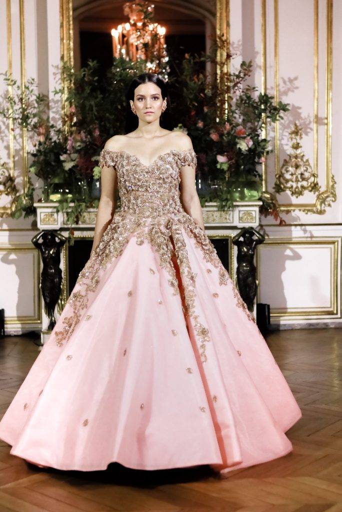 green emerald velvet dress Long Sleeve Sequin Ball Gowns Rose Gold Wedding Dresses 222202  Viniodress