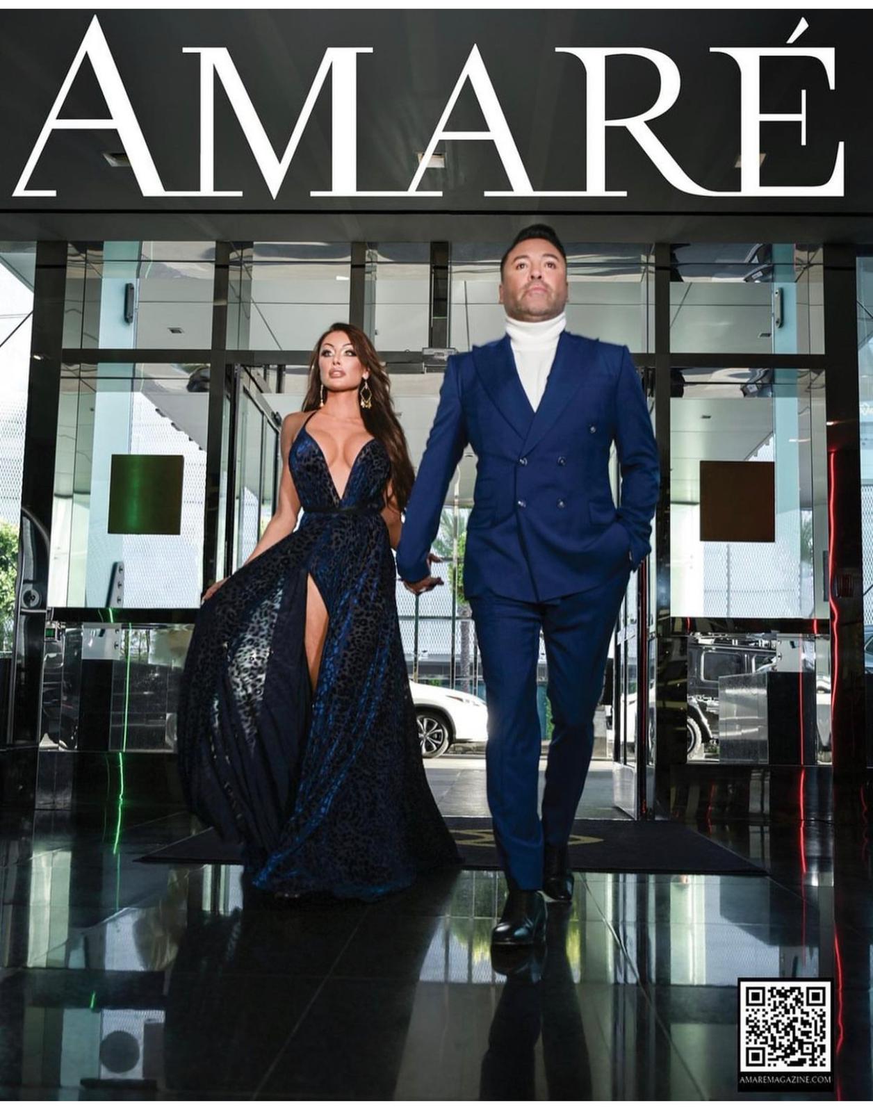 Oscar De La Hoya dressed in GLAUDI in Amare Magazine – Glaudi Collection