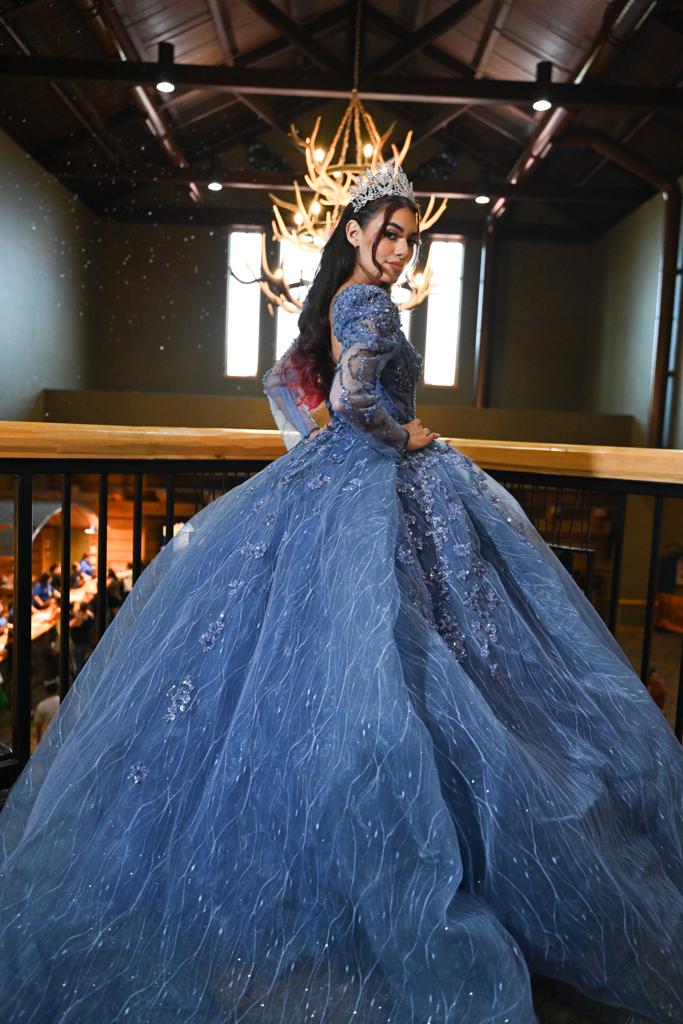 Sparkly Royal Blue Ball Gowns Beaded Sweet 16 Ball Gown Quinceanera Dr –  SELINADRESS