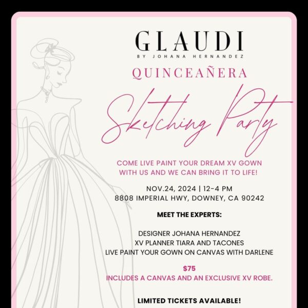 Quince Sketching Party Ticket Flyer