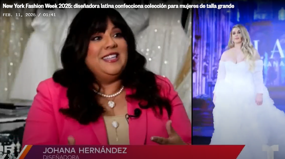 New York Fashion Week 2025: GLAUDI Latina Designer Creates Collection for Plus-Size Women - Telemundo Video